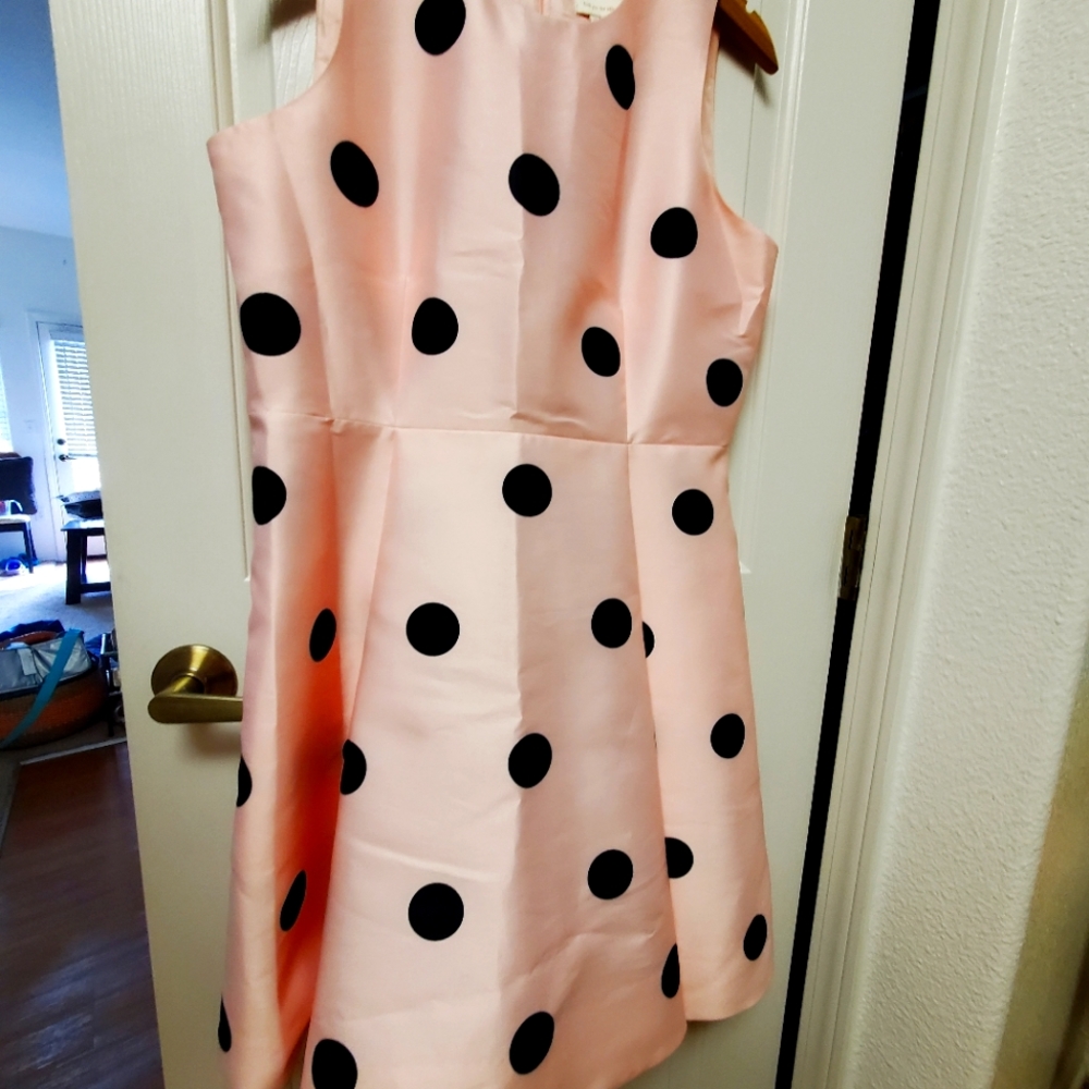 Kate spade size 12 pink polka-dot dress